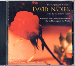 Cembal d'amour CD 111, David Nadien, Violin